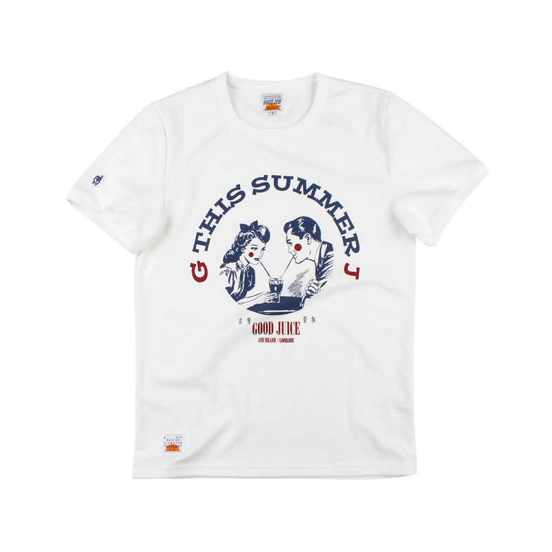570221986994_白色 ANB2018SS/GOODJOB夏日饮品印花TEE白色